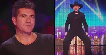 Country Guys Shock A Bored Simon With Incredible Line Dance Routine