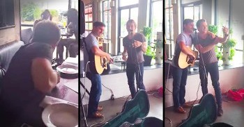 Country Super Star Surprises Local Restaurant Performer With Duet