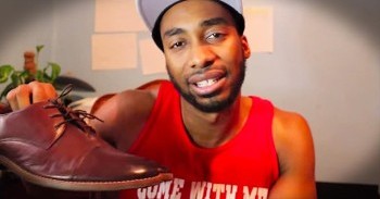Man Uses A Pair Of Shoes To Illustrate Forgiveness