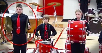 Child Drops Cymbal During Star-Spangled Banner And Then Does THIS!