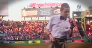 Christopher Duffley Sings The National Anthem. WOW. That Voice!