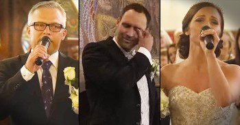 Bride And Dad's Wedding Version Of 'You Raise Me Up' Had The Groom In Tears