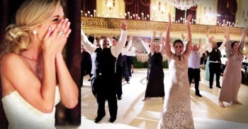 Family Surprises Bride And Groom With AMAZING Flash Mob
