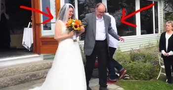 Father With Leukemia Stands Up To Walk Daughter Down The Aisle