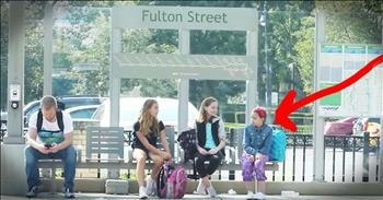 Total Strangers Step In To Stop Little Girl From Being Bullied At The Bus Stop