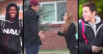 2 Guys Surprise Strangers With $100 High-Fives
