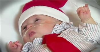 Premature Baby Gets A Beautiful Christmas Miracle!