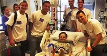 Fraternity Sparks Heartwarming Friendship With 12-Year-Old Cancer Patient