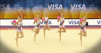 5 Gymnasts Each Held A Pink Ball What Happened Next – WHOA!