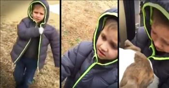 Little Boy's Reunion With His Lost Dog Is Too Sweet