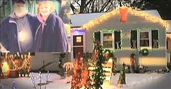 Loving Husband Kept Christmas Lights Up Until Wife Returned From The Hospital