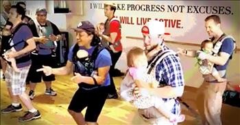 Groovin' Dads Dance With Their Babies