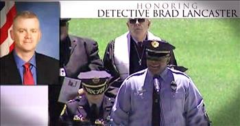 Officer Sings 'Amazing Grace For Fallen Police Officer