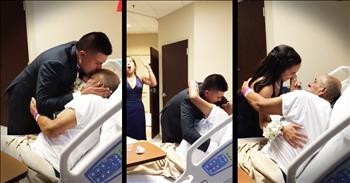 Grandson Surpises Grandpa In Hospital Before Prom