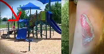 Mother's Summertime Slide Warning Needs To Be Shared