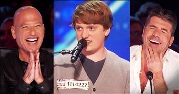 Homeschooler's Hilarious Audition Song Has The Whole Crowd Cheering