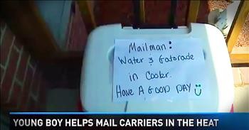 8-Year-Old's Act Of Kindness Touches Mailman