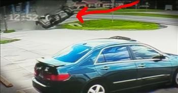Good Samaritans Heroically Rescue Driver From Car Flipping Out Of Control