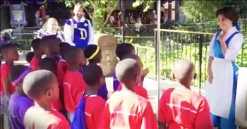 Disney Princess Gets Serenaded By A Precious Children's Choir