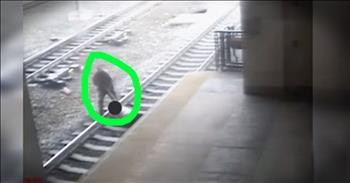 Officer Saves The Life Of A Suicidal Man In The Nick Of Time