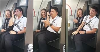 Flight Attendant's Funny Looney Tunes Impression Entertains Plane
