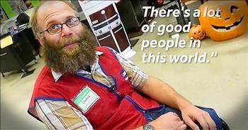 Smiling Lowes Employee Receives Wheelchair From Co-Workers