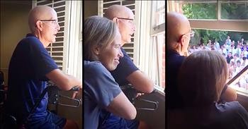 Student Body Sings 'Holy Spirit' Outside Of Sick Teacher's Window