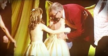 Twin Girls Dance With The Man Who Saved Their Lives