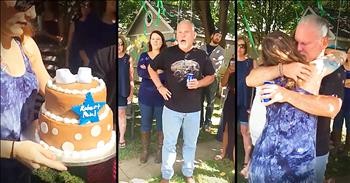 Grandfather Has Emotional Reaction To Grandson's Name