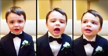 Precious Boy Recites His Bible Verse ABCs