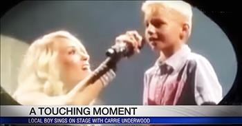 Carrie Underwood Duets With Boy With Tourette Syndrome