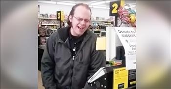 Talented Cashier At Dollar General Sings For Customers