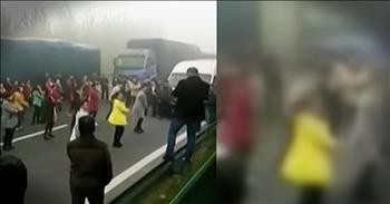 Traffic Jam Leads To Dance In The Street