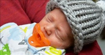 86-Year-Old Man Learns To Knit Make Hats For Preemies