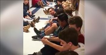 Students Sing 'Mary Did You Know' During Tornado