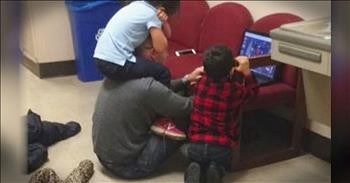 Professor Watches Kids For Mom To Take Exam