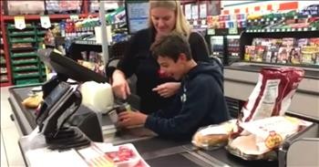 Cashier Makes The Day Of A Boy With Cerebral Palsy In The Most Adorable Way