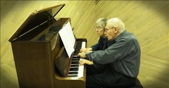 90-Year-Old Husband And Wife Perfectly Play A Classical Masterpiece