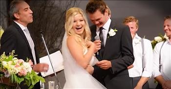 Groom Has Hilarious Flub While Reciting Vows At Wedding