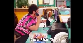 School Secretary Raps For Teachers At End Of Year