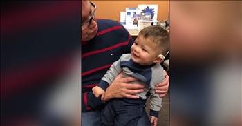 Baby Hears Music For The First Time