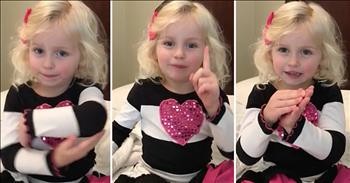 Sweet 3-Year-Old Shares The Gospel