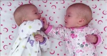 Identical Twin Babies Interact For First Time