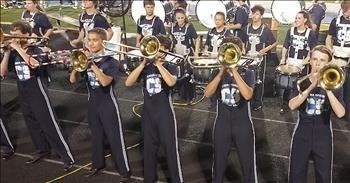 Trombone Players Pull Off Risky Routine