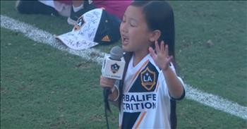 7-Year-Old Belts Out 'The National Anthem'