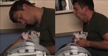 Sleep-Deprived Dad Rocks Wrong Baby To Sleep
