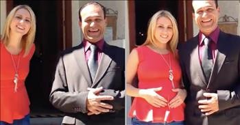 Dad Doesn't Realize His Kids Are Doing A 'Pregnancy Reveal'