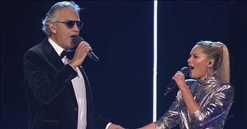 Andrea Bocelli And Helene Fischer Perform Hit Single 'If Only'