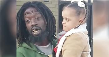Girl With Down Syndrome Sings With A Homeless Man