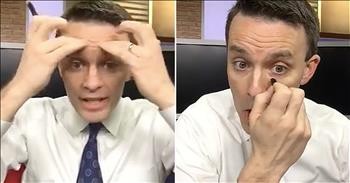 Funny News Anchor Shares His Makeup Routine